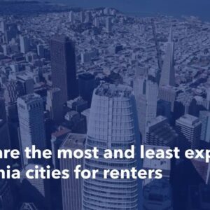 These are the most and least expensive California cities for renters