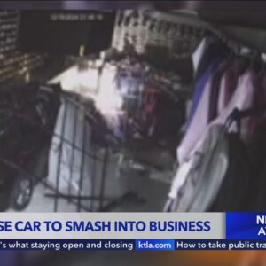 Thieves crash car through front of Inglewood shop