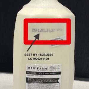 Cream Top raw milk from Raw Farm in Fresno County linked to voluntary recall