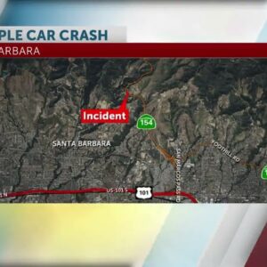 Two injured in car crash on Highway 154 near Goleta Sunday