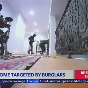 Video: Burglars allegedly target same upscale Los Angeles home twice in 3 days