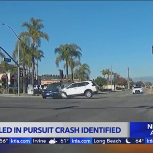 Victim killed in La Palma pursuit crash identified