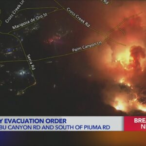 Wildfire erupts in Malibu, evacuations underway