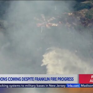 Windy conditions coming despite Franklin Fire progress