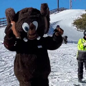 Woolly welcomes visitors to Mammoth