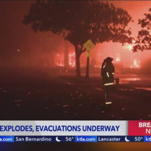 2 major wildfires torch homes in metro Los Angeles - Tuesday 10PM team coverage