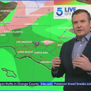 1st winter storm of season headed to Southern California