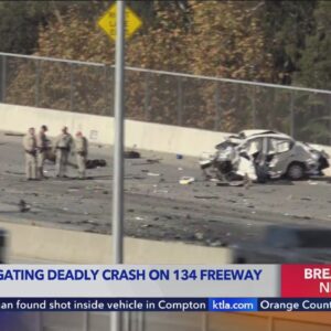 2 dead after wrong-way crash on 134 Freeway in Pasadena