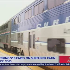 Amtrak offering $10 fares to help Southern California wildfire victims