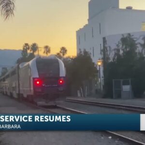 Amtrak resumes service after tracks are repaired