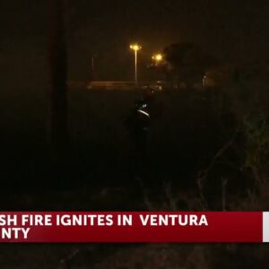 Brush Fire Breaks out in Port Hueneme Wednesday night