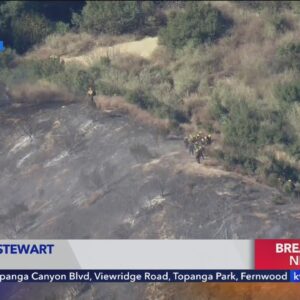 Brush fire ignites in Granada Hills amid ‘erratic winds’