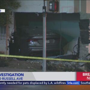 Car slams into Los Feliz apartment, killing a person inside