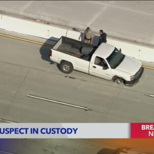 Pickup driver surrenders to CHP after pursuit on 5 Freeway in L.A. County