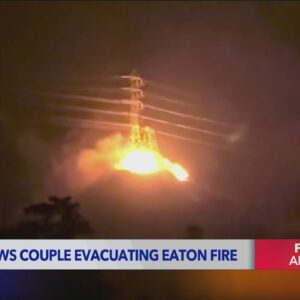 Couple speaks on viral Eaton Fire evacuation video