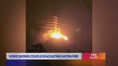 Couple speaks on viral Eaton Fire evacuation video