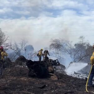 Video shows the cleanup of the deadly Olivas Fire in Southern California