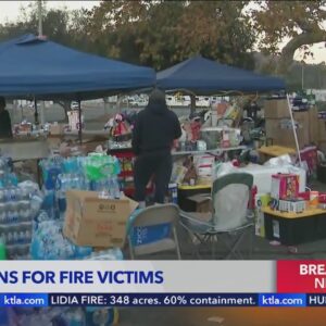 Donations pile up for Eaton Fire victims at Rose Bowl