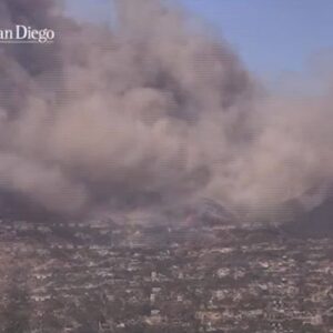 Dramatic timelapse footage shows explosion of Palisades Fire