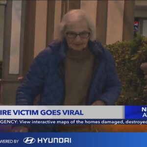 Elderly fire victim goes positively viral