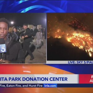 Fire victims find supplies, help at Santa Anita Park Donation Center