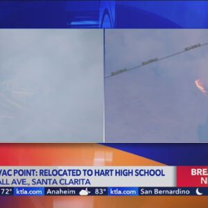 Hart High School is new evacuation shelter for Hughes Fire