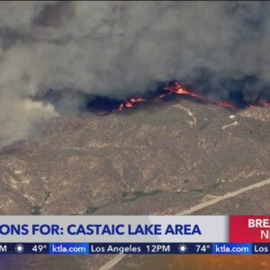 Hughes Fire - KTLA 5 News Wednesday 12:30 p.m. Team Coverage