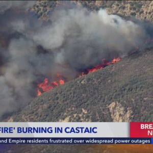 Hughes Fire scorches over 100 acres near Castaic