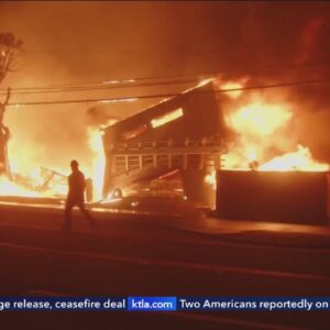 KTLA team coverage of wildfire recovery