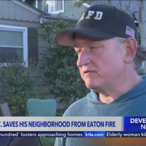 L.A. fire captain saves his neighborhood from Eaton Fire