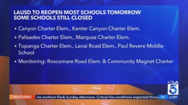 LAUSD officials announce schools reopening