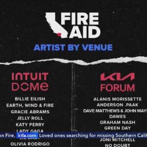 Lineup announced for FireAid concert benefitting L.A. wildfire victims