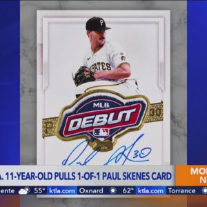 Los Angeles 11-year-old pulls one-of-a-kind baseball card