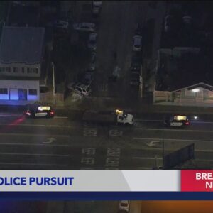 Early-morning pursuit reportedly connected to dispensary burglary appears to end in 2 separate crash