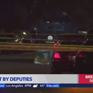 Man shot by L.A. County deputies responding to domestic dispute