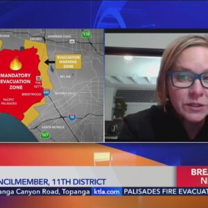 L.A. councilmember Traci Park speaks with KTLA as Palisades Fire continues growing