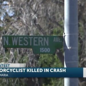 Motorcyclist dead after crash in Santa Maria early Friday