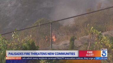 Palisades Fire threatens new communities: 10 a.m. Sunday update