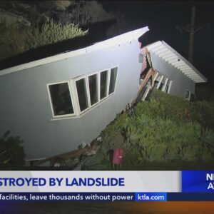 Palisades home destroyed by mudslide