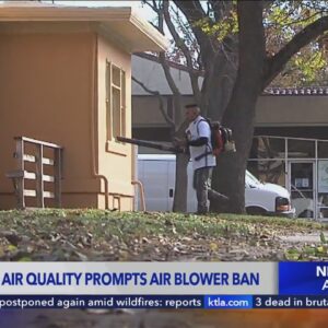 Pasadena temporarily bans leaf blowers to combat poor air quality