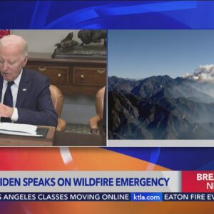 President Biden, Vice President Harris discuss SoCal wildfires