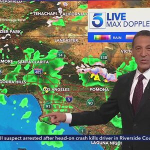 Rain and snowfall arrives in SoCal