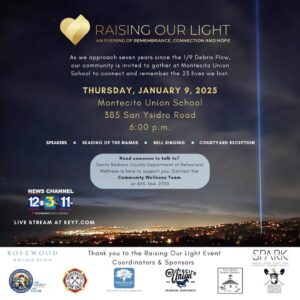 "Raising Our Light" Debris Flow Remembrance Event