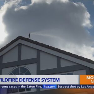 Roof Mounted Sprinkler System Helps Save Homes from Wildfires