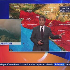 Fire danger is still present throughout Southern California, says KTLA meteorologist