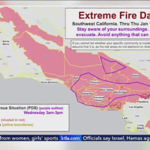 Santa Ana winds bring another day of extreme fire danger to SoCal