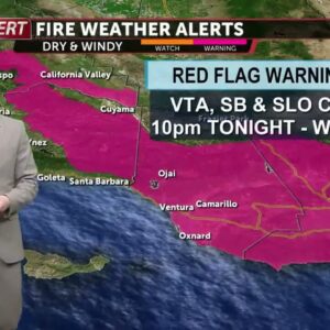 Santa Anas return Tuesday, extreme fire weather