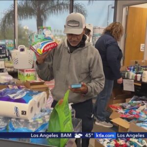 Distribution center offers essential items to families with special needs affected by L.A. wildfires