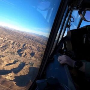 Inside the cockpit: National Guard aerial firefighters battle Hughes Fire