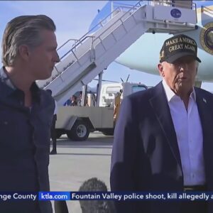 Trump visits L.A., discusses fire recovery efforts with local leaders